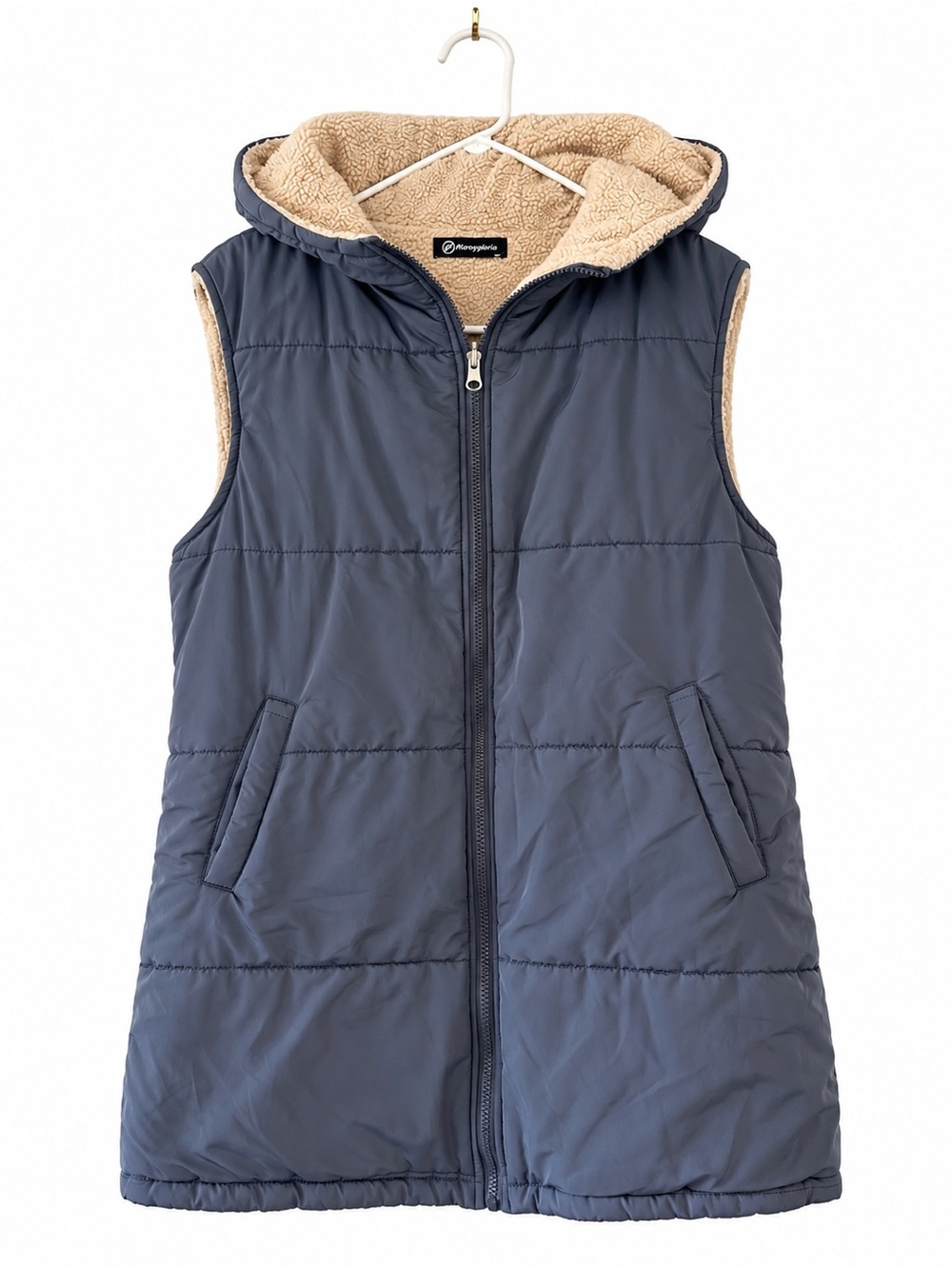 Pretty Garden Sherpa-Lined Hooded Vest